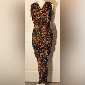 Aura Floral Sleeveless Maxi Dress Size L